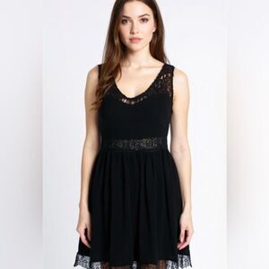 Vestique Black Lace Romper Size M